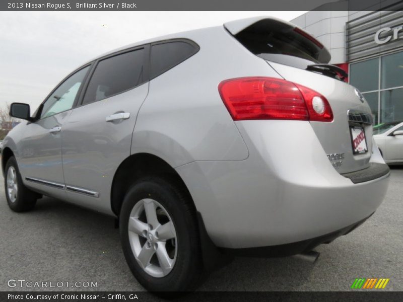 Brilliant Silver / Black 2013 Nissan Rogue S