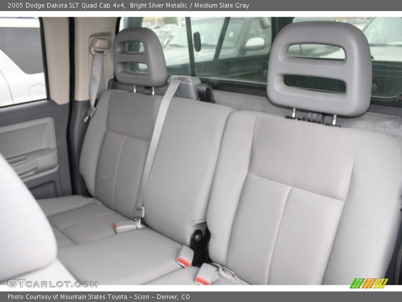 Bright Silver Metallic / Medium Slate Gray 2005 Dodge Dakota SLT Quad Cab 4x4