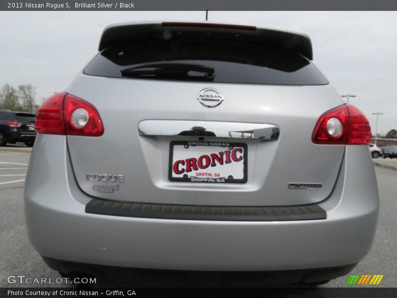 Brilliant Silver / Black 2013 Nissan Rogue S