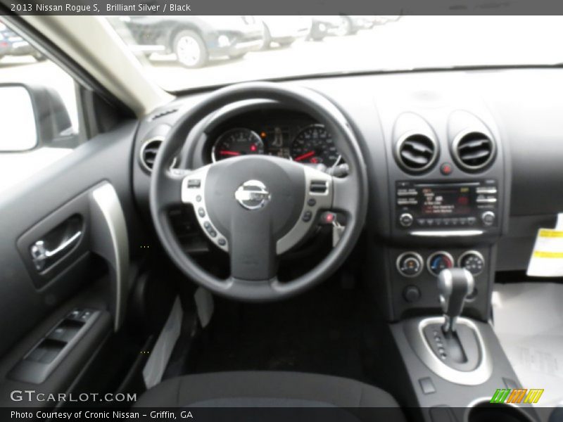 Brilliant Silver / Black 2013 Nissan Rogue S