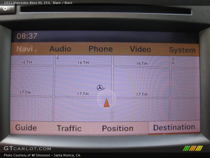 Black / Black 2011 Mercedes-Benz ML 350