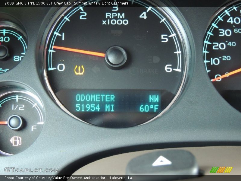 Summit White / Light Cashmere 2009 GMC Sierra 1500 SLT Crew Cab