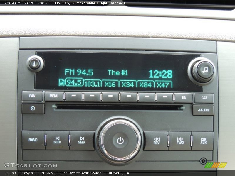 Summit White / Light Cashmere 2009 GMC Sierra 1500 SLT Crew Cab