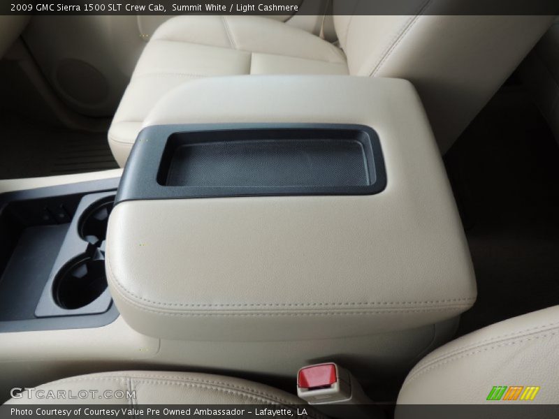 Summit White / Light Cashmere 2009 GMC Sierra 1500 SLT Crew Cab