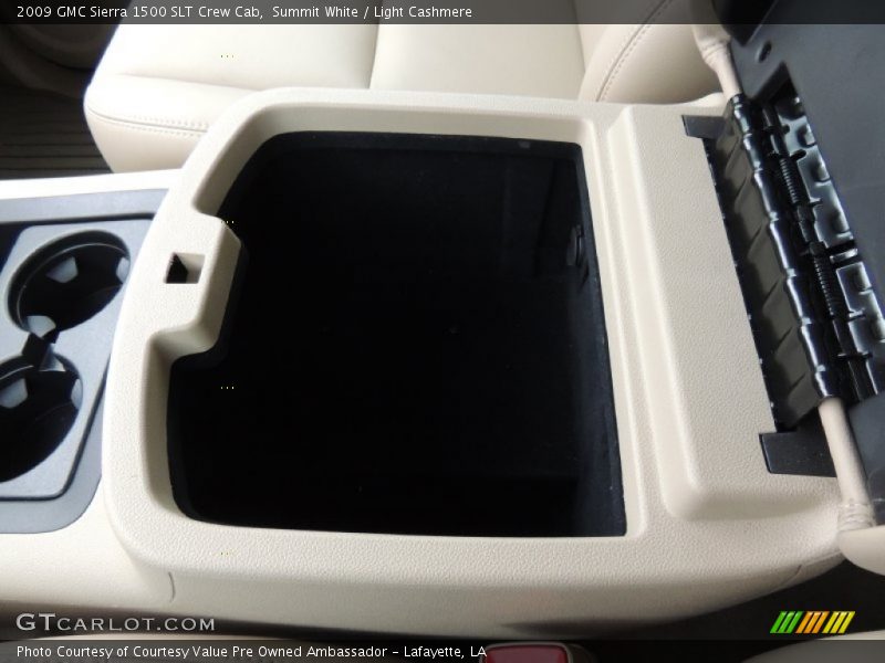 Summit White / Light Cashmere 2009 GMC Sierra 1500 SLT Crew Cab