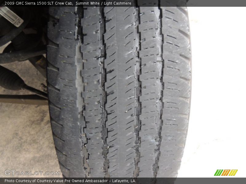 Summit White / Light Cashmere 2009 GMC Sierra 1500 SLT Crew Cab