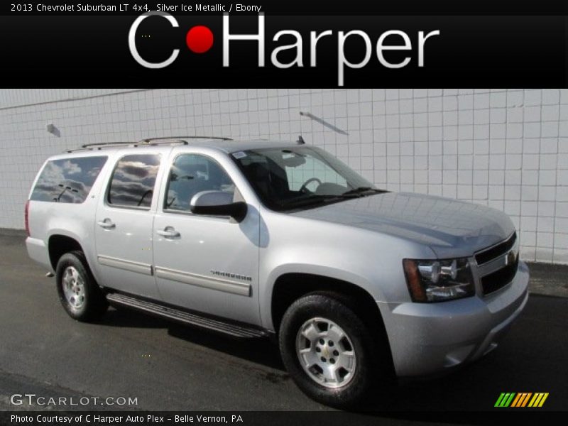 Silver Ice Metallic / Ebony 2013 Chevrolet Suburban LT 4x4
