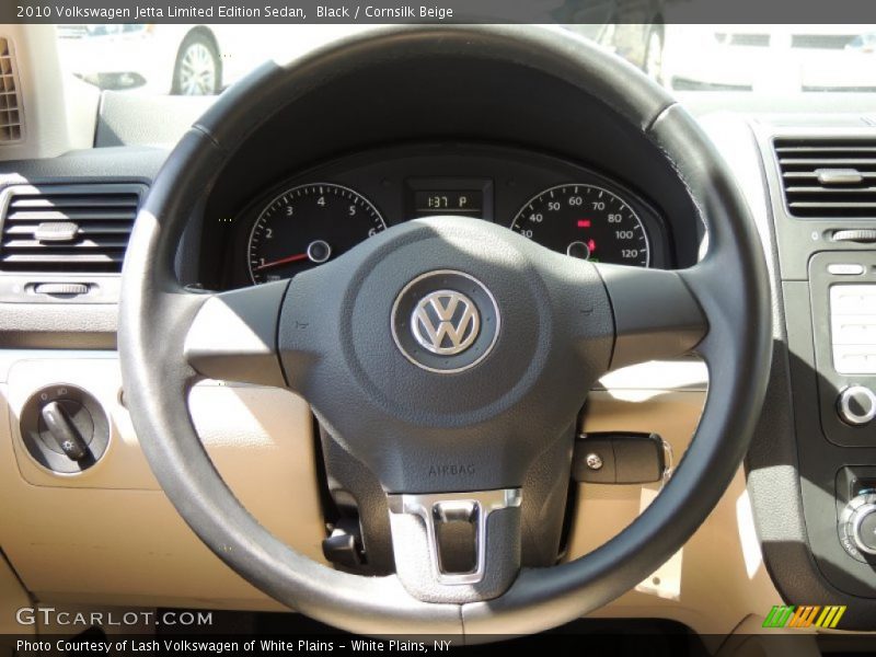Black / Cornsilk Beige 2010 Volkswagen Jetta Limited Edition Sedan