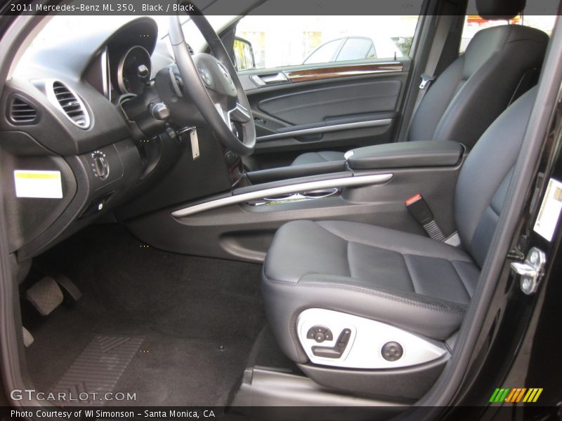 Black / Black 2011 Mercedes-Benz ML 350