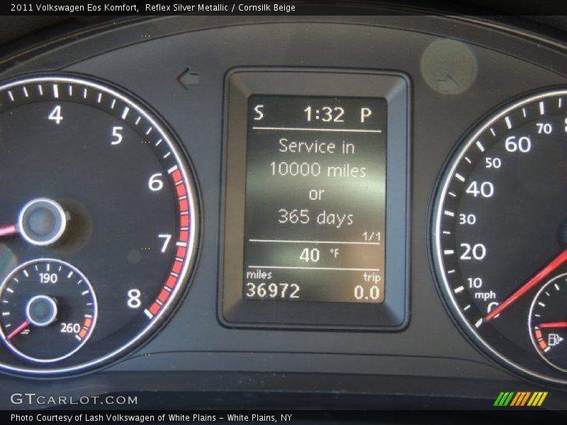 Reflex Silver Metallic / Cornsilk Beige 2011 Volkswagen Eos Komfort