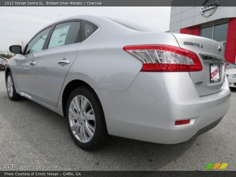Brilliant Silver Metallic / Charcoal 2013 Nissan Sentra SL