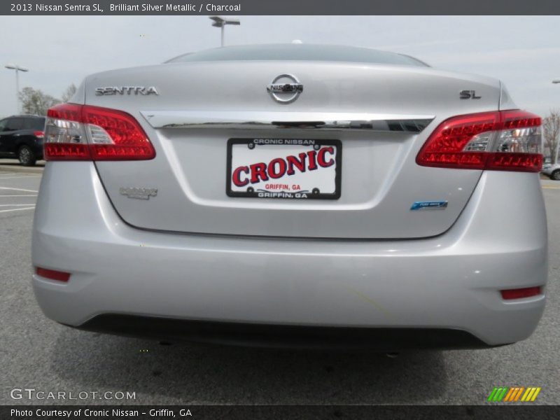 Brilliant Silver Metallic / Charcoal 2013 Nissan Sentra SL