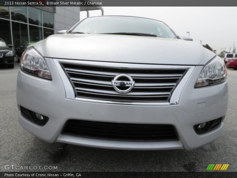 Brilliant Silver Metallic / Charcoal 2013 Nissan Sentra SL