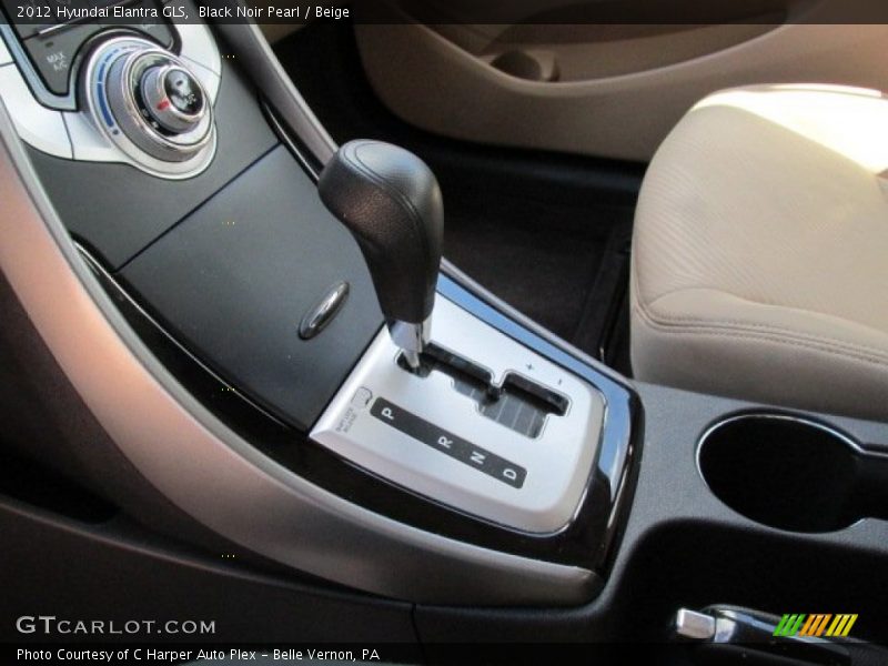 Black Noir Pearl / Beige 2012 Hyundai Elantra GLS