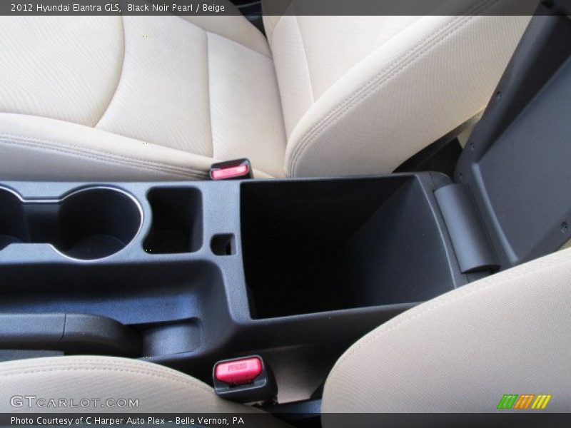 Black Noir Pearl / Beige 2012 Hyundai Elantra GLS
