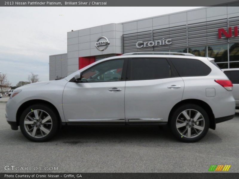 Brilliant Silver / Charcoal 2013 Nissan Pathfinder Platinum
