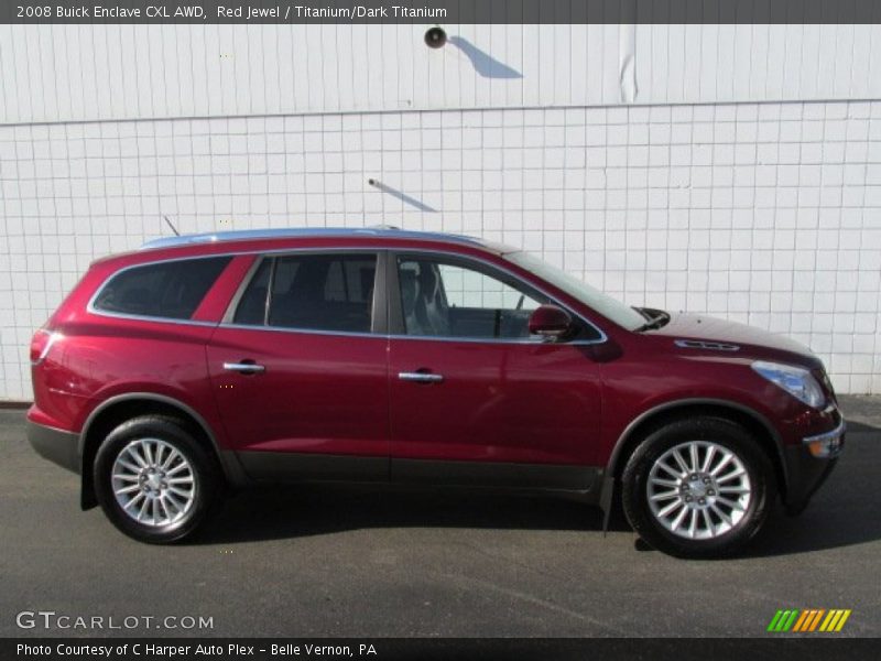 Red Jewel / Titanium/Dark Titanium 2008 Buick Enclave CXL AWD