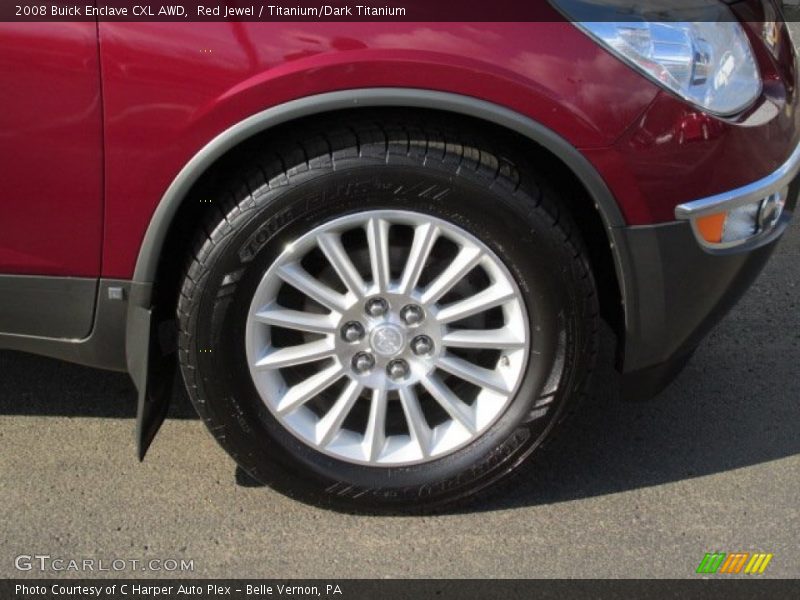 Red Jewel / Titanium/Dark Titanium 2008 Buick Enclave CXL AWD