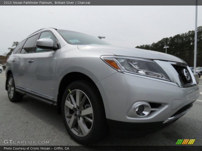 Brilliant Silver / Charcoal 2013 Nissan Pathfinder Platinum