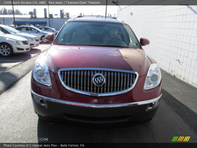 Red Jewel / Titanium/Dark Titanium 2008 Buick Enclave CXL AWD