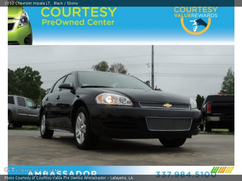 Black / Ebony 2012 Chevrolet Impala LT