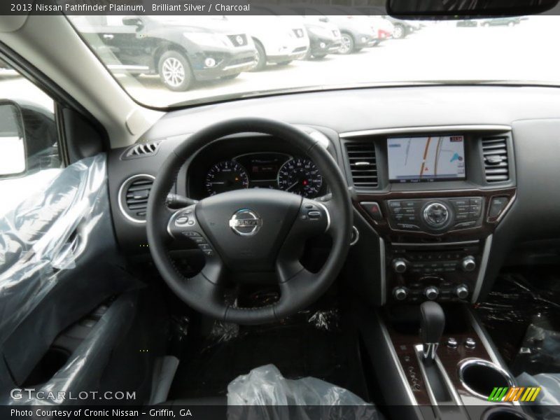 Brilliant Silver / Charcoal 2013 Nissan Pathfinder Platinum