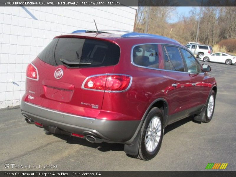 Red Jewel / Titanium/Dark Titanium 2008 Buick Enclave CXL AWD