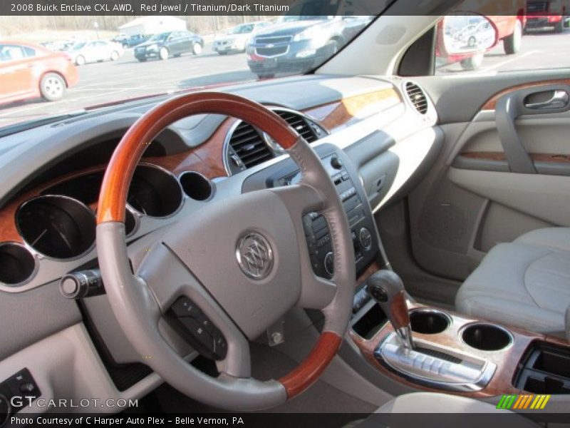 Red Jewel / Titanium/Dark Titanium 2008 Buick Enclave CXL AWD