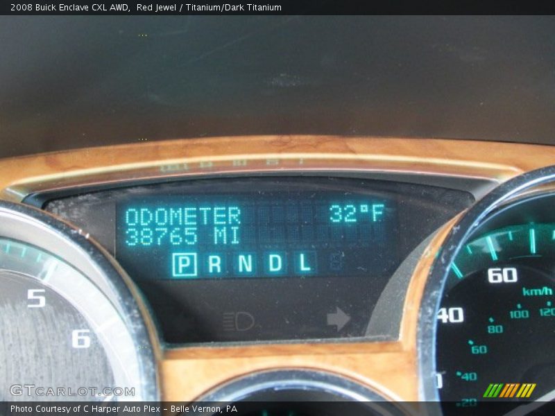 Red Jewel / Titanium/Dark Titanium 2008 Buick Enclave CXL AWD