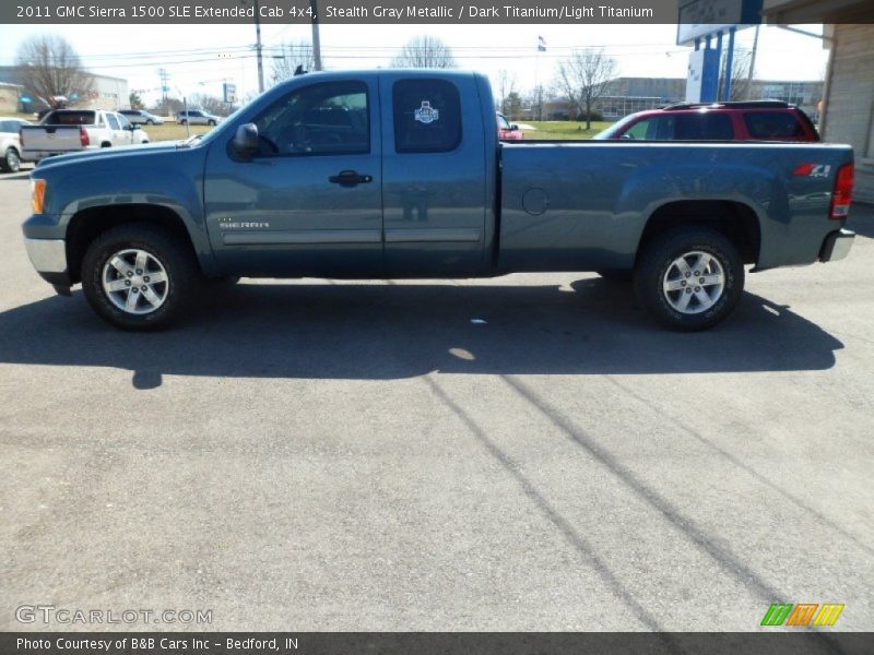 Stealth Gray Metallic / Dark Titanium/Light Titanium 2011 GMC Sierra 1500 SLE Extended Cab 4x4