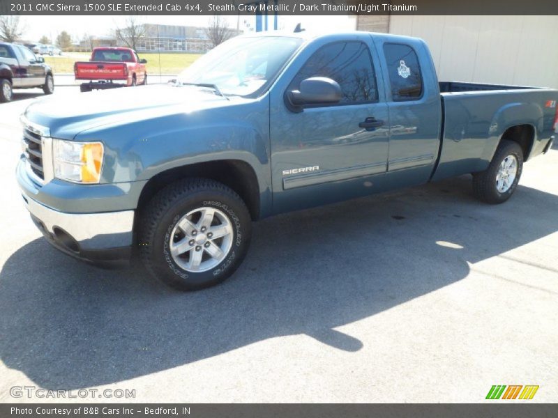Stealth Gray Metallic / Dark Titanium/Light Titanium 2011 GMC Sierra 1500 SLE Extended Cab 4x4