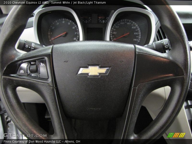 Summit White / Jet Black/Light Titanium 2010 Chevrolet Equinox LS AWD