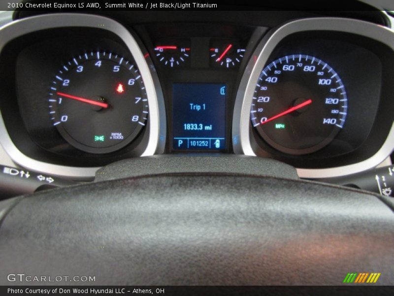 Summit White / Jet Black/Light Titanium 2010 Chevrolet Equinox LS AWD