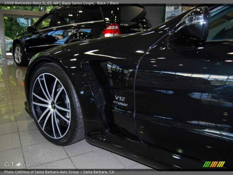Black / Black 2009 Mercedes-Benz SL 65 AMG Black Series Coupe