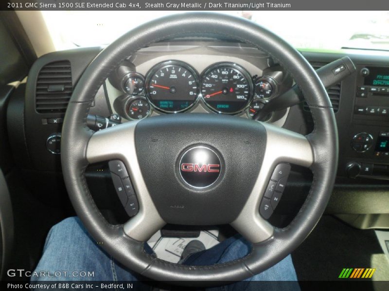 Stealth Gray Metallic / Dark Titanium/Light Titanium 2011 GMC Sierra 1500 SLE Extended Cab 4x4