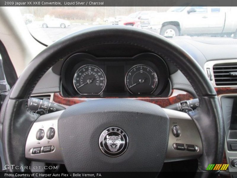 Liquid Silver / Charcoal 2009 Jaguar XK XK8 Convertible