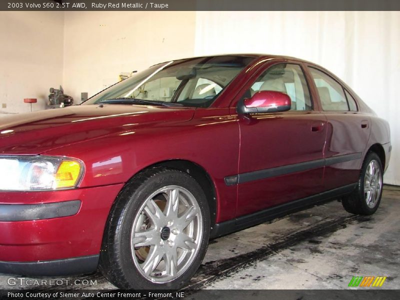 Ruby Red Metallic / Taupe 2003 Volvo S60 2.5T AWD
