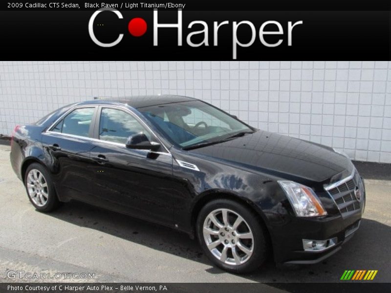Black Raven / Light Titanium/Ebony 2009 Cadillac CTS Sedan