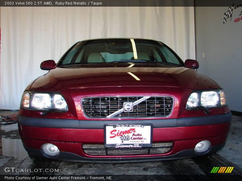 Ruby Red Metallic / Taupe 2003 Volvo S60 2.5T AWD