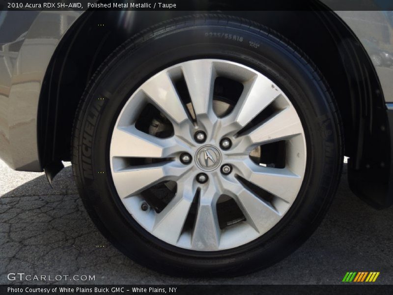 Polished Metal Metallic / Taupe 2010 Acura RDX SH-AWD