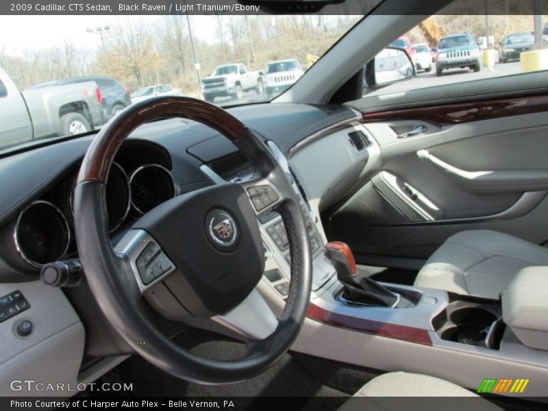Black Raven / Light Titanium/Ebony 2009 Cadillac CTS Sedan