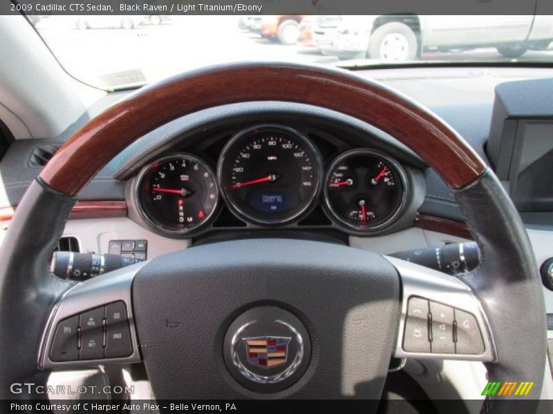 Black Raven / Light Titanium/Ebony 2009 Cadillac CTS Sedan
