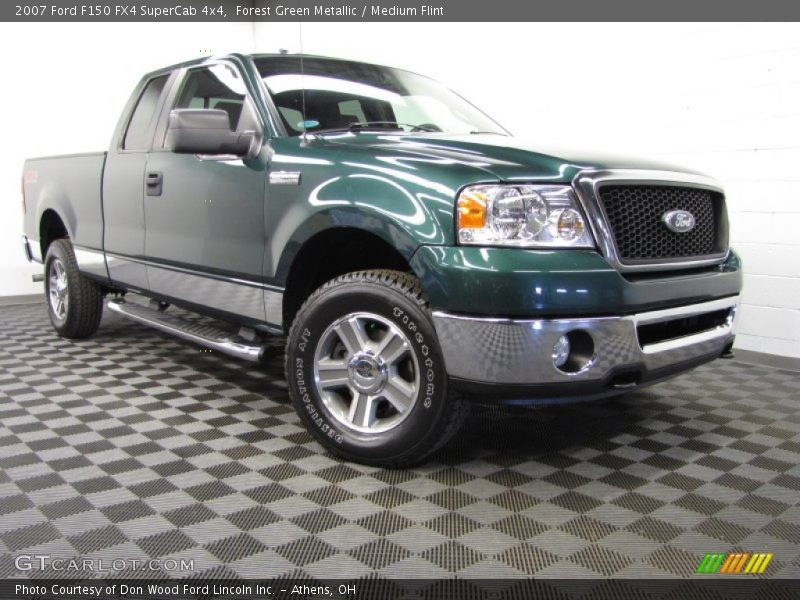 Forest Green Metallic / Medium Flint 2007 Ford F150 FX4 SuperCab 4x4