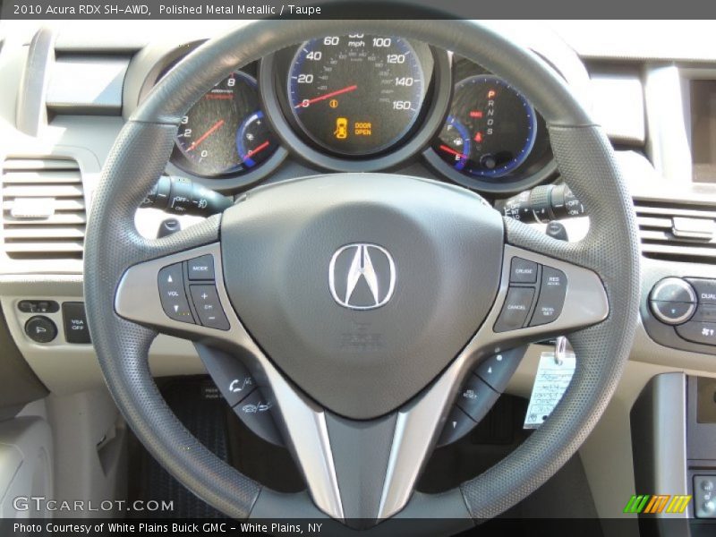 Polished Metal Metallic / Taupe 2010 Acura RDX SH-AWD
