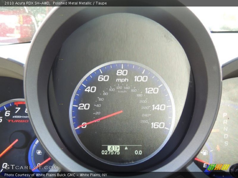 Polished Metal Metallic / Taupe 2010 Acura RDX SH-AWD