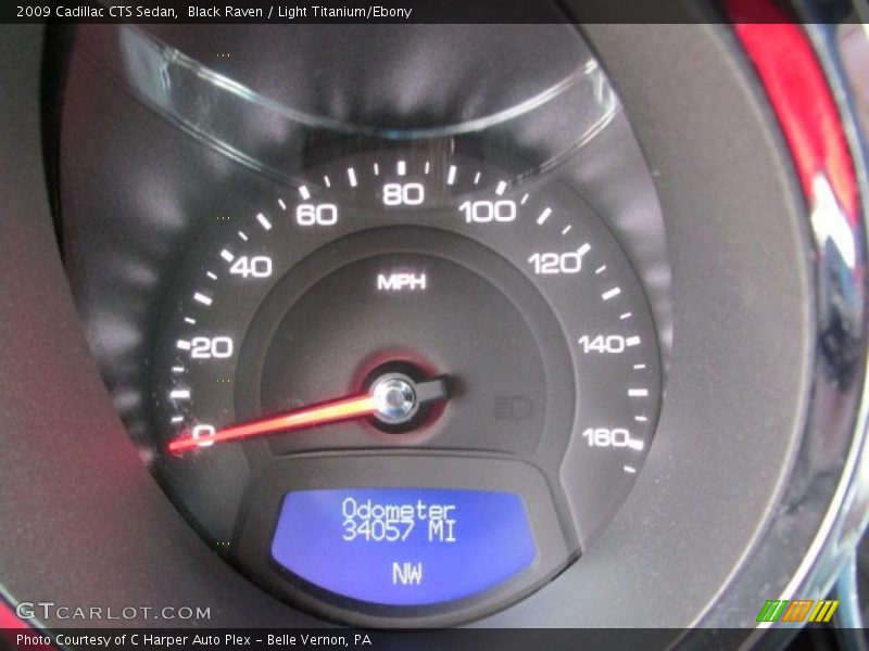 Black Raven / Light Titanium/Ebony 2009 Cadillac CTS Sedan