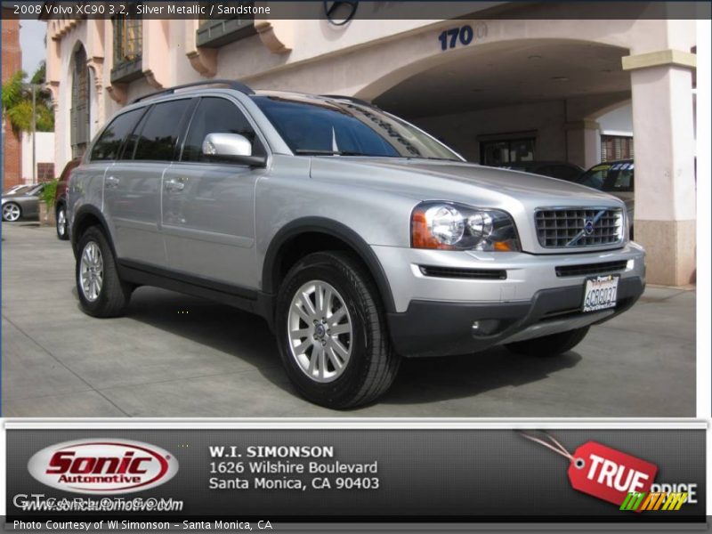 Silver Metallic / Sandstone 2008 Volvo XC90 3.2