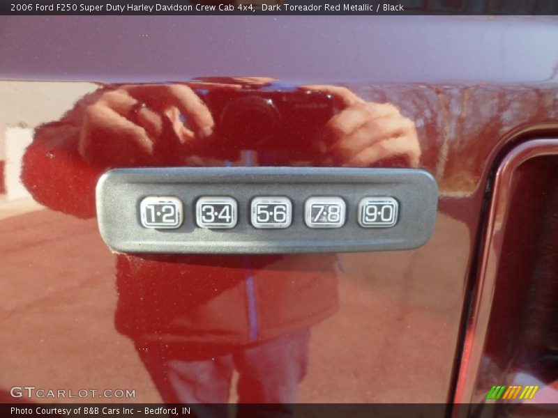Dark Toreador Red Metallic / Black 2006 Ford F250 Super Duty Harley Davidson Crew Cab 4x4