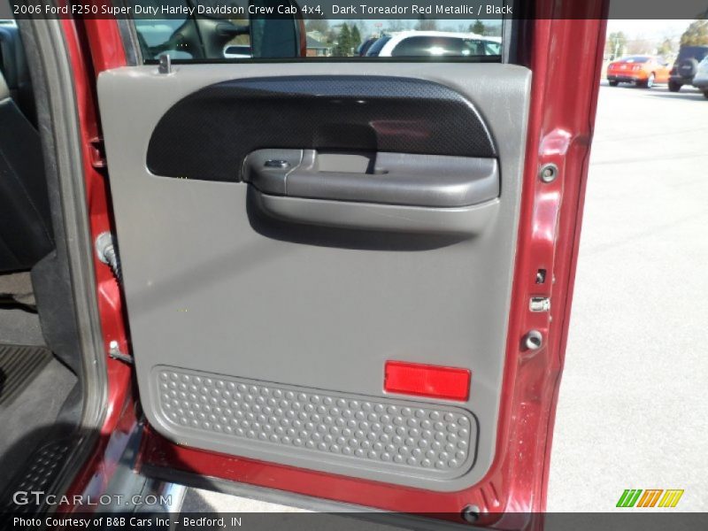 Dark Toreador Red Metallic / Black 2006 Ford F250 Super Duty Harley Davidson Crew Cab 4x4