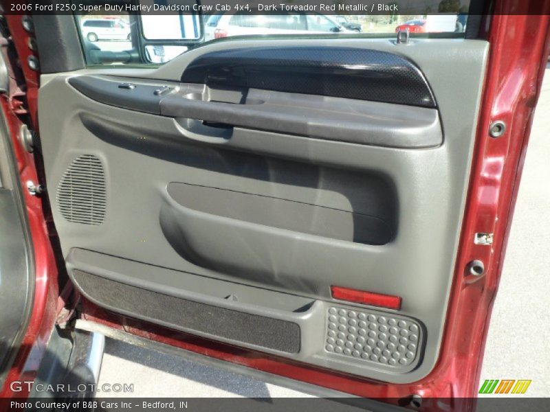 Dark Toreador Red Metallic / Black 2006 Ford F250 Super Duty Harley Davidson Crew Cab 4x4